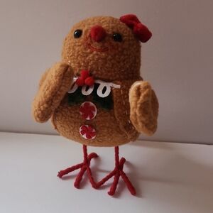 Cute Gingerbread Plush Chicken Holiday Decor